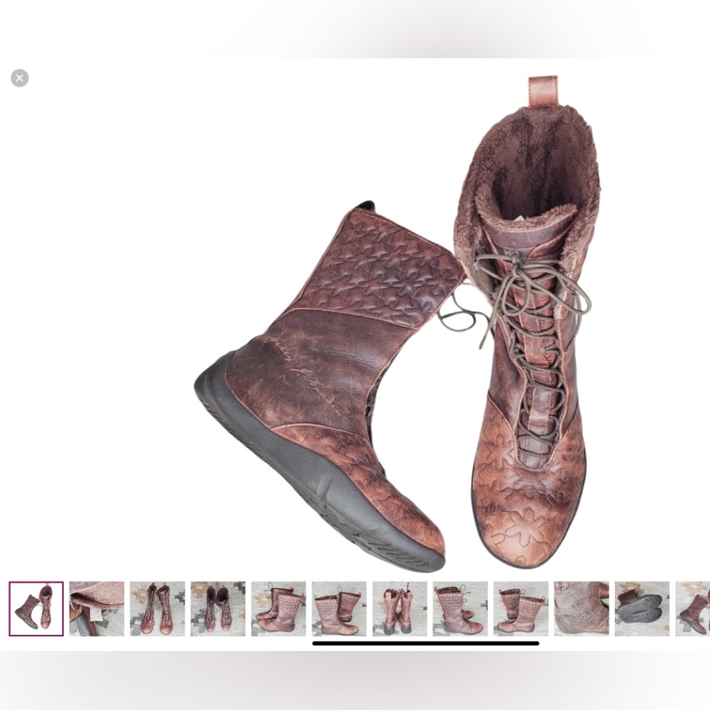 Helly Hansen Freyja Leather Quilted Faux Fur Lace Up Winter Snow Boots 7.5